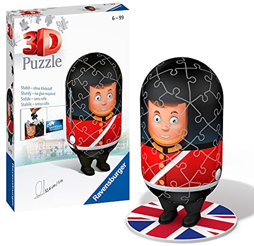 Ravensburger Puzzle 3D en Forme de Garde Royale de Londres pour Enfants à partir de 6 Ans – 54 pièces – Pas de Colle nécessaire