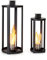 blumfeldt Fiamme Cilindro Tischkamin Indoor 2er Set - Tischfeuer Indoor mit je 0,3 Liter Volumen, Bioethanol Tischkamin mit bis zu 4 h Brenndauer, verbrennt geruchsneutral, schwarz