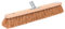 BawiTec Kokosbesen 40cm Breit mit stabilem Metall-Stielhalter 24mm Durchmesser verschraubt Kehrbesen Naturfaser Besen ohne Stiel Kokos Borsten Kokosborsten braun Buchenholz