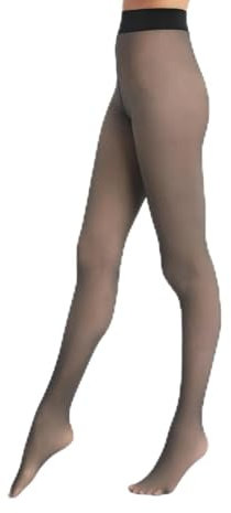 DIM Collant Femme Thermo Chaud et Transparent 50D x1, Noir, S-M