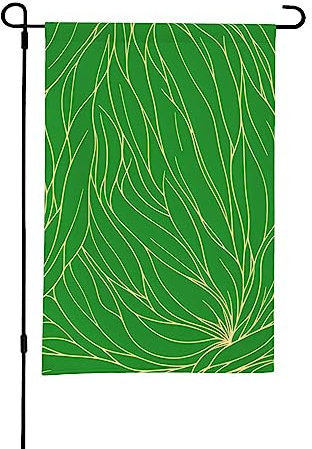 Drapeaux de jardin en forme de glaïeul pour décorations de vacances en plein air 45,7 x 30,5 cm