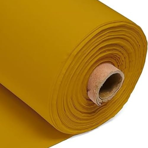 5 meter 100 % bomull vanligt senapstyg – 60 tum 150 cm brett 150 GSM material – för sömnad, klädtillverkning, quiltning, gardinfoder, örngott och kassar – av Discount Fabrics LTD