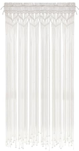 lalago Arazzo da parete in macramè, in tessuto bohémien, decorazione da parete per camere, sfondo (90 x 180 cm)