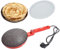 Crepiere Elettriche,Crepiera Antiaderente,600 Watt/ 220v,Termostato Regolabile,Antiaderente,Senza Fili con Maniglia Antiscottatura,per Crêpes Sottilissime,Rivestimento Antiaderente in Teflon (rosso)