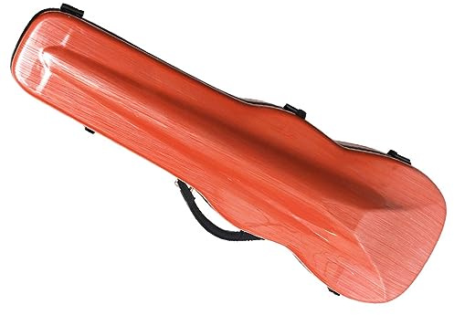 Étui for violon en Fiber de carbone, étui for violon pleine grandeur, sac de transport Portable Super léger avec bandoulière et hygromètre(Size:3/4)