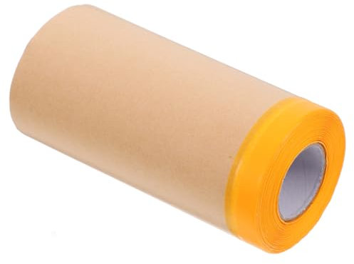 TIDTALEO Papel De Enmascarar De Kraft Para Protección De Superficies Automotrices y Muebles Cinta Para Acabado y Aplicación
