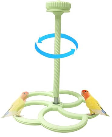 Fågelpercher Till Burar Interaktiv Roterande Vindmølle Leksak | Rolig Vindmølle Sittpinne Parakit Leksaker För Nymphparakit Conure Undulat Kanariefågel Duva Tävlingsparakit Små Och