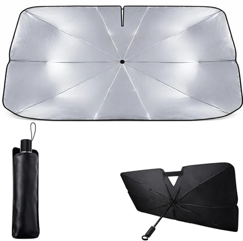 Parasole per auto anteriore pieghevole, protezione solare per parabrezza anti calore UV per auto, parasole per auto, parasole interno, protezione solare estiva, accessori auto compatibili SUV Berlina