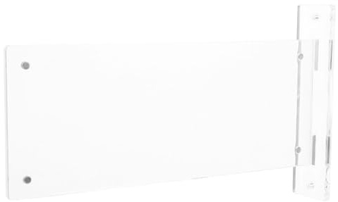 HEMOTON Letrero Acrílico Placa Minimalista y Doble Cara con Diseño de Tarjeta Reemplazable para Puerta de Oficina para Decoraciones y Señalización de Habitaciones