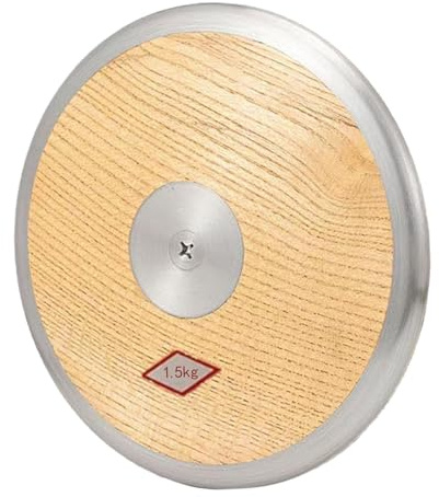 Yunmeryker Sports Training Disco per Atleti Allenamento Legno Ferro Articolo Sportivo Equilibrato per Lancio Allenamento Competizioni Adatto per Allenator, 1.5 kg