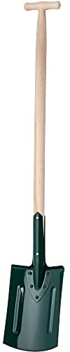 Spaziali di Kadax, patate giardiniere fossa, pala da giardino con manico in legno, pala, pala tomba, picche tombe giardino, pavimenti duri, pietrosi, vanga vegetale (rotonda, mantello a T)