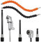 GYSRXS 7 Piezas Accesorios Taladro Set con 3×Portapuntas Magnético Liberación y Cambio Rápido2×30cm Extensor Flexible 2×105°Extensión Ángulo de 1/4Broca de Ángulo Recto