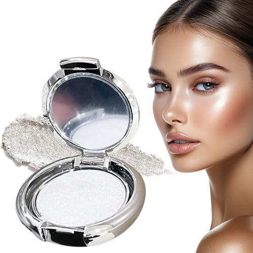 Lilbitty Schimmer Highlighter Puder, Gel a Polvo para un Brillo Ligero, combinable con esenciales de maquillaje coreanos como gotas bronceadoras y polvo brillante