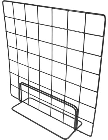 Warmhm 2pcs Multifunctional Standing Wire Grid Display Rack for Tabletop Photo Artwork and Craft Shows Sturdy Iron Organizer with Easy Assembly and Portable Design for Desktop Use
