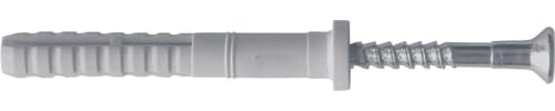Taco clavo de 50 unidades con alta resistencia, ideal para fijaciones seguras en construcción y mantenimiento.