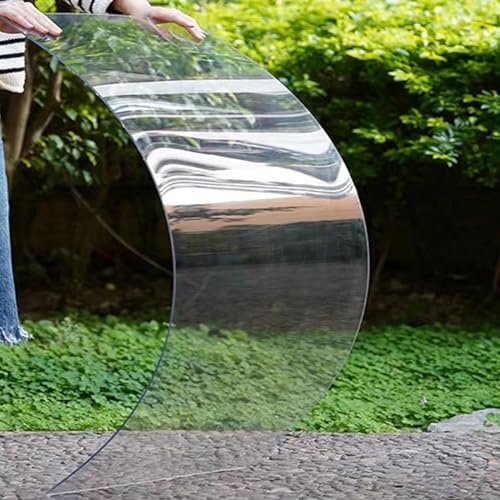Pannello di copertura per tetto in policarbonato acrilico, protezione UV, rivestimento in plastica resistente alle intemperie per tettoie, terrazze, serre e recinzioni, 0,5 x e leggero