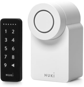 Nuki Smart Lock Go (2025) mit Bluetooth, WLAN & Matter, elektronisches Türschloss macht Smartphone zum Schlüssel, Nachrüsten ohne Zylindertausch – Smart Lock inkl. Keypad