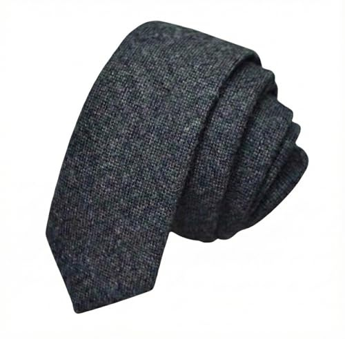 Hamilton Kilts Cravate traditionnelle en tweed de laine, motif tartan écossais à chevrons, 6 cm de large, Granite