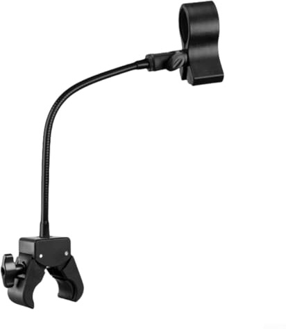 Supporto a clip girevole a 360 gradi per microfono per treppiede, morsetto regolabile per una visibilità ottimale e un posizionamento flessibile (clip C del microfono)