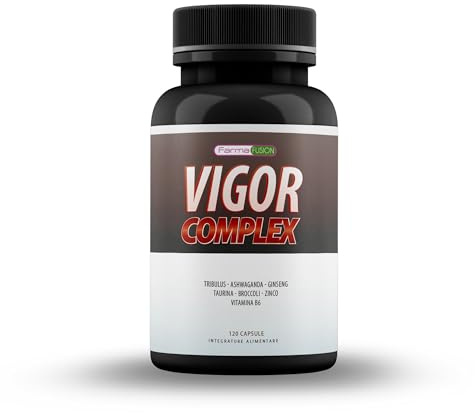 Farma Fusion Integratore Alimentare con Maca | Ginseng | Tribulus e Taurina | 120 Capsule