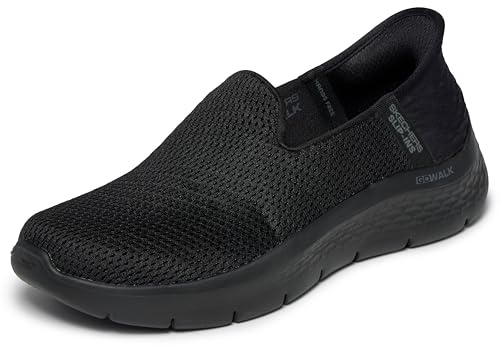 Skechers Go Walk Flex Slip-ins - Relish Black/White 6 D - Wide