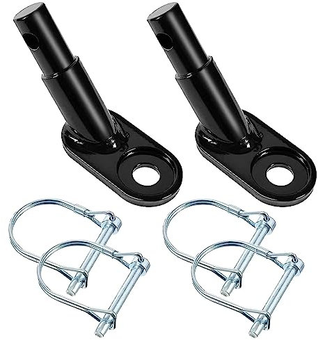 youjia 2 Stück Fahrradanhänger Kupplung Universal Fahrrad Anhängerkupplung Anhänger Zubehör Fahrradanhänger Kinder Traktionskopf für Kinderwagen, Hundeanhänger, Kinder Fahrrad, Haustierwagen
