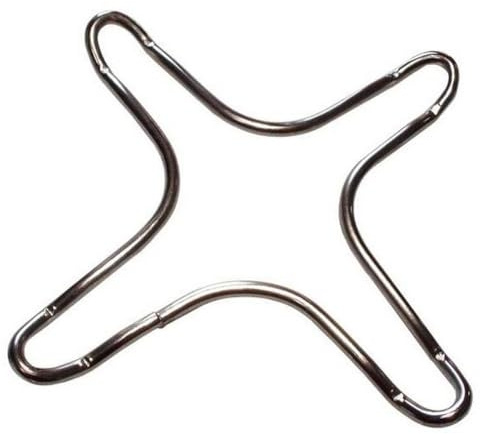 Paxanpax PCK328 - Supporto per piano cottura a gas, in acciaio inox, per moka, caffè e pentole, 130 mm