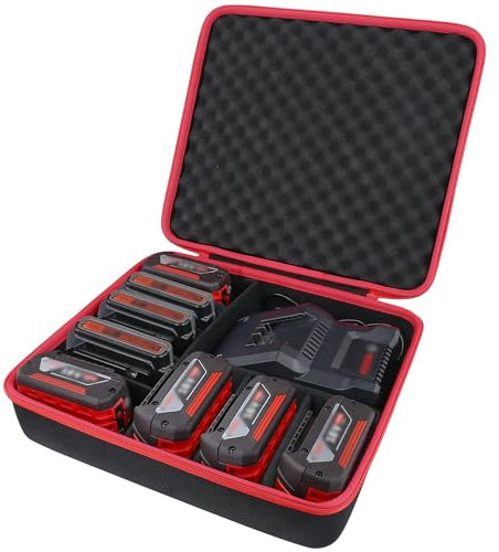 co2CREA Harte Batterie-Aufbewahrungsbox für Bosch Schnellladegerät AL 1830 CV, Batterietasche kompatibel mit ProCORE18V 8.0Ah 5.0Ah 4.0Ah Akku und Ladegerät (Nur Tasche)