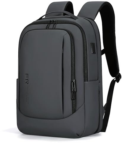 FENRUIEN 26L-38L Erweiterbarer Business Rucksack Herren Laptop Tasche 15.6 Zoll Laptop Rucksack für Herren und Damen Mädchen Teenager mit Laptopfach USB-Ladeanschluss Rucksack