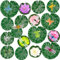 Sxutop 28 Pcs Artificial Pond Plants Set Floating Lotus Foam Flowers Faux Lily Pads Plastic Water Lillies for Ponds with Artificial Dragonfly Frog Lotus Leaves for Fountain Pool Aquarium Pond Decor