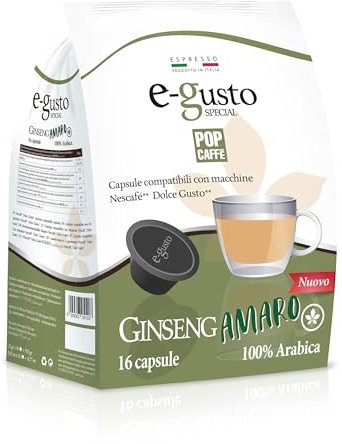POP CAFFE' E-GUSTO GINSENG AMARO 96 PZ