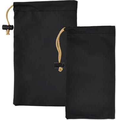 2 St Kopfhörer Aufbewahrungstasche aus PU, Kopfhörertasche mit Kordelzug, Wasserdichte Earphone Schutzbeutel, Universelle Headphone Schutztasche, Kordelkordelbeutel für Kopfhörer (9.5*17 + 12,5*21 cm)