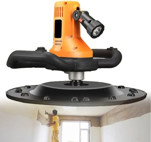 Elektrisk väggslipmaskin Multifunktionspolermaskin för väggutjämning av betong med variabel hastighet 80-200 rpm med blandningsstav och sandpapper