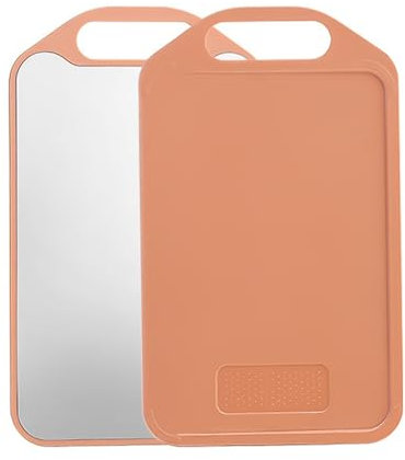Dubbelsidig skärbräda Förhindra glidning Pp 201 Rostfritt stål Hacka skärbräda Kök Rullbräda till hem sovsal /84(Light Pink Orange)