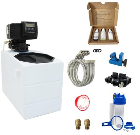 Addolcitore Acqua 4l Fleck 5600 Sxt Elettronico Volumetrico Completo Di Kit Di Installazione Fatto In Francia