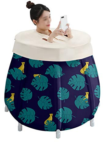 Erwachsene Faltbadewanne Klappbadewanne für Kinder, Tragbare Zusammenklappbare Badewanne Nach Hause, Großer Freistehender Badeeimer für Erwachsene mit Abdeckung Tragbare Badewanne ( Color : Style 4 )