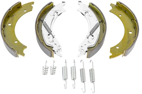 KAMPOL Automotive Mâchoires de Frein 250x40 mm pour Essieux Freinés Knott PTAC 1800 kg, Kit Complet de Remplacement pour Tambour de Remorque avec Ressorts de Traction et de Retenue