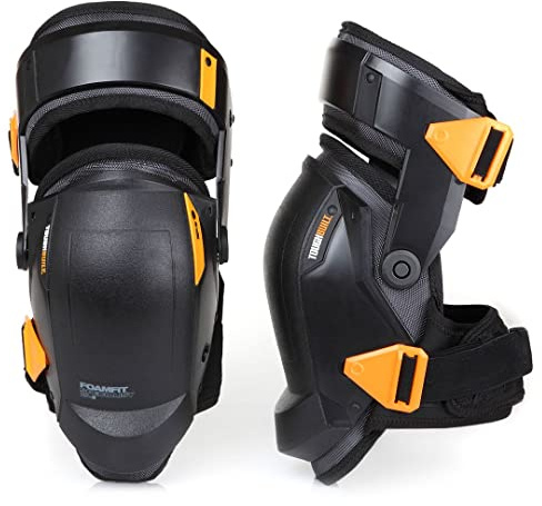 ToughBuilt – strapazierfähige Schaumstoff-Knieschoner mit Oberschenkelstabilisierung – komfortabel, verstellbar, ultimative Stabilität – (TB-KP-3-DE)