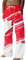 VaiKanhai Schnittschutzhose Herren Atmungsaktive leinenähnliche Sommerhose für Männer mit weitem Bein und bedruckter Tether-Hose (Red, XXL)