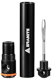 Granite Suture Aero Tubeless Tire Plug Kit, CO2 Inflator, Presta (Black)