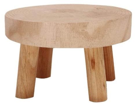Generisch Wood Blumenhocker Deko Pflanzen Hocker Rund Blumen Pflanzen Ständer Pflanzenständer Blumenständer Beistelltisch Teetisch Präsentationsständer Für Zimmerpflanzen