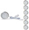 Lampaous LED Puck Lichter Dimmbar Vitrinenbeleuchtung Unterbauleuchten Schrankleuchten Warmweiß Rund Wandbeleuchte 12 Watt Küchenlampen für Vitrinenschränke, Weinschrank, Kleiderschrank 6er Pack