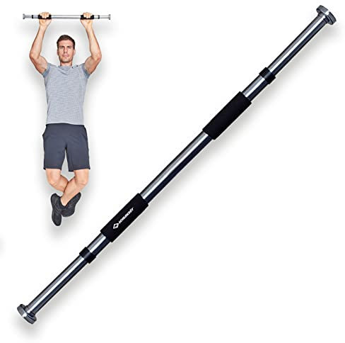 Schildkröt Pull Up Bar Klimmzugsstange für den Türrahmen (bis 120kg), keine Schrauben Installation, längenverstellbares Türreck für Fitness & Klimmzugs- und Krafttraining Zuhause