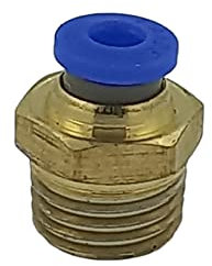Raccordo Innesto rapido pneumatico per tubo 4 mm filetto 1/4 - Conf.15 pezzi