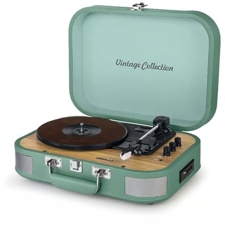 Muse MT-201WG BT USB Verde Tocadiscos ESTÉREO/USB/Bluetooth