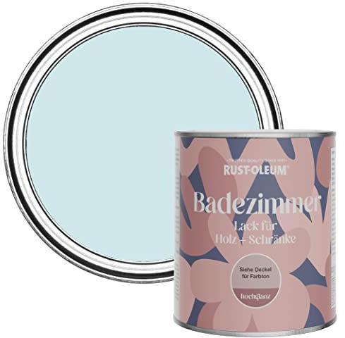 Rust-Oleum Blue Moisture Resistant Bathroom Wood and Cabinet Paint in Gloss Finish - Duck Egg 750ml