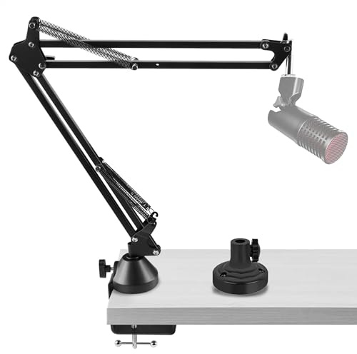 Geekria for Creators Microphone Arm Compatible with sE Electronics Gemini II, SE4400a, T2, X1, Dynacaster, Mic Boom Arm Mount with Table Flange Mount Adapter, Suspension Stand, Desk Holder
