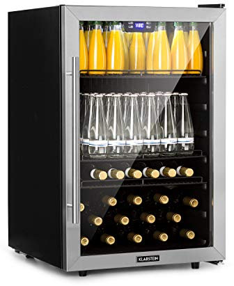 Klarstein Mini Frigo de Chambre et Bureau pour Boisson, Petit Frigo Silencieux, Refrigerateur Mini Bar 147L, Petit Réfrigérateur Camping, Étagères Réglables pour le Vin, Cannette, Beer Fridge
