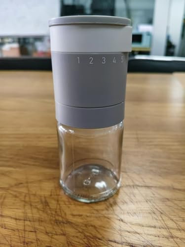 Vucchini Macina Sale e Pepe 2 Set con Ruvidità Regolabile Esterna a 6 Livelli,Mill Spezie per Casa Cucina,Grigio