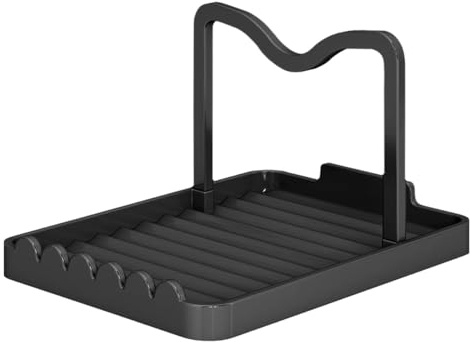 Supporto Coperchio e Cucchiaio, Porta Coperchi di Pentola Impermeabile con Design a Tacca e Dente di Sega, Organizer per Coperchio di Pentole, Spatole, Cucchiai e Altri Utensili da Cucina